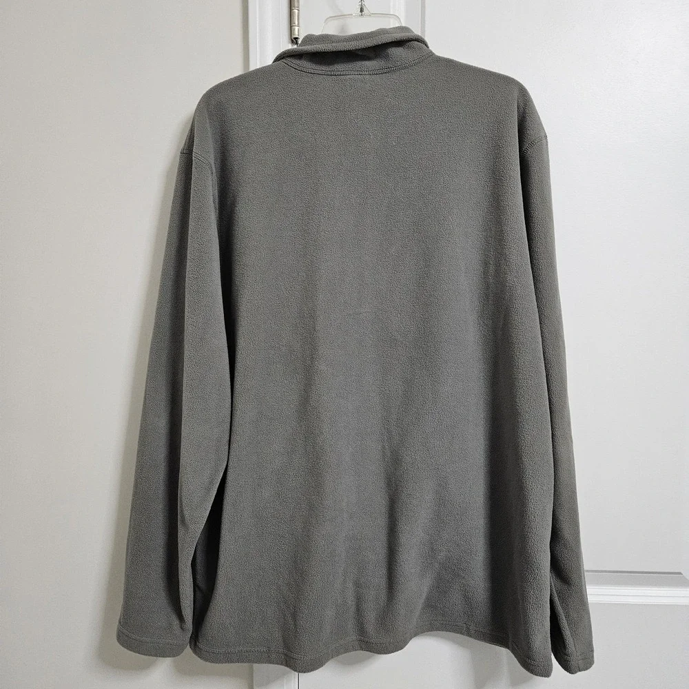 The North Face Fleece Jacket Mens XL Gray TKA 100 Full Zip Mock Neck Activewear